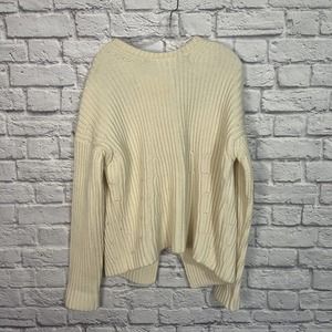 ADAWAS Knitwear/Sweater Ivory Open Back Sweater 40